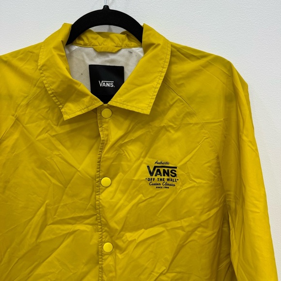 VANS Torrey Jacket Men’s Raincoat Yellow Sz Lg - Picture 5 of 8
